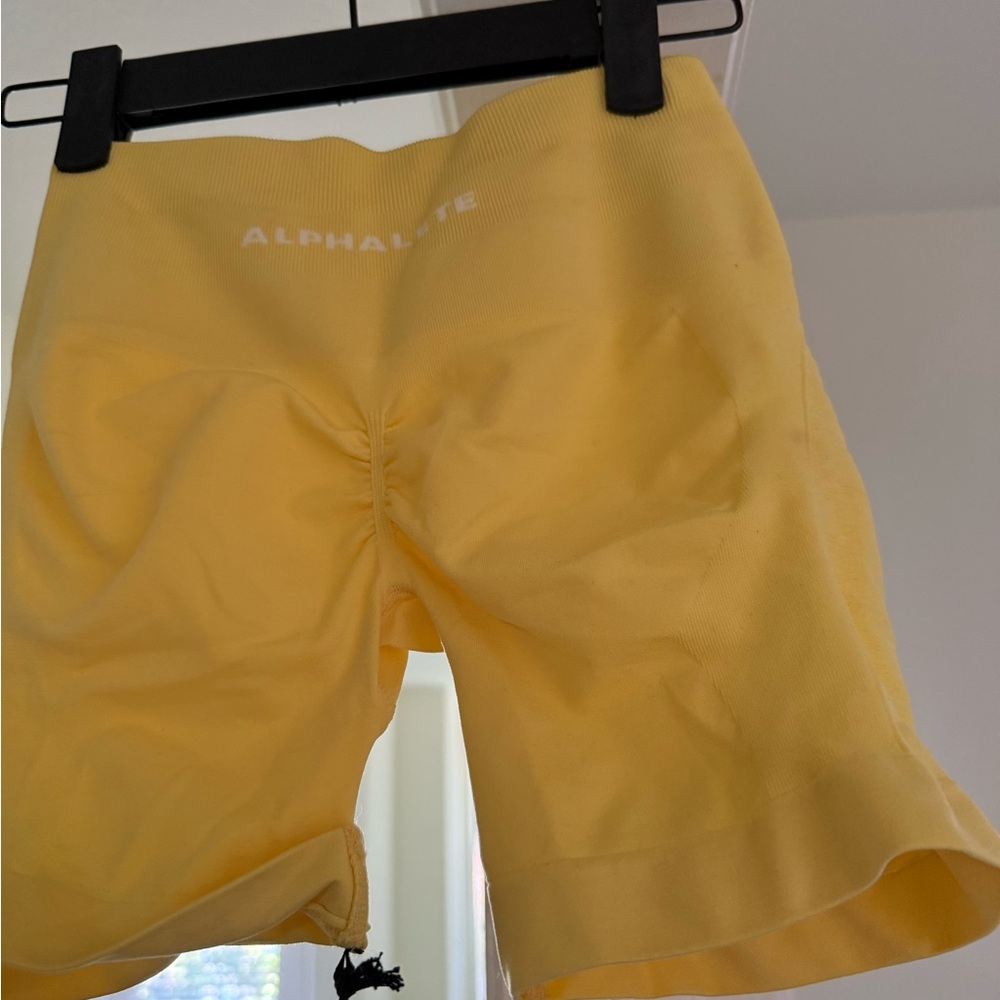 Alphalete Amplify Vibrant Yellow Shorts